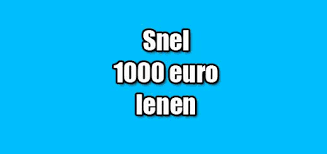 Alles wat u moet weten over 1000 euro lenen: Tips en advies