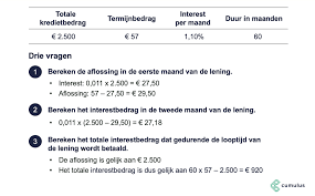 looptijd lening berekenen