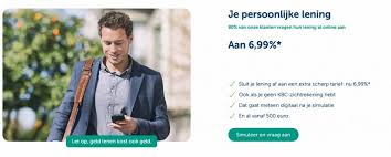 lening aanvragen kbc