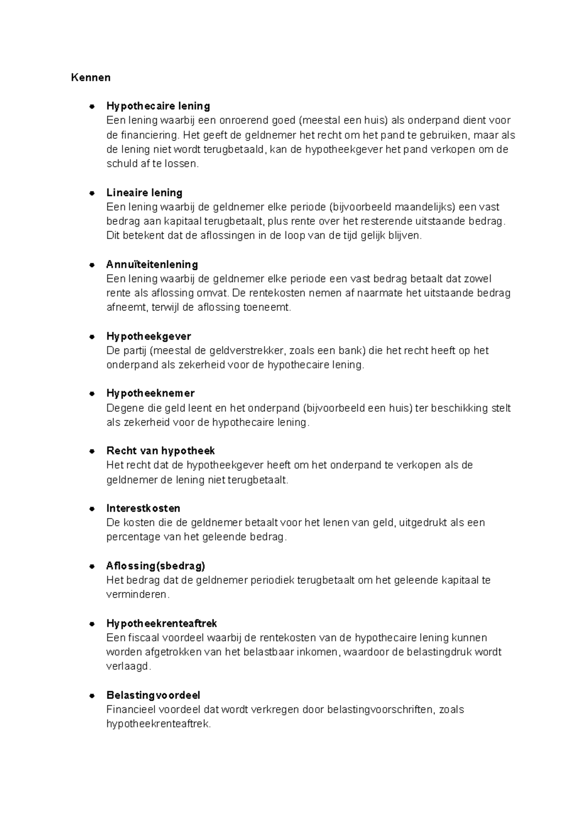 Lening met huis als onderpand: hoe werkt het en waarop moet u letten?